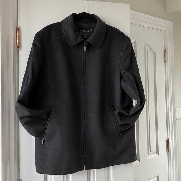 100% Cashmere fully lined black men’s jacket - Picture 1 of 4